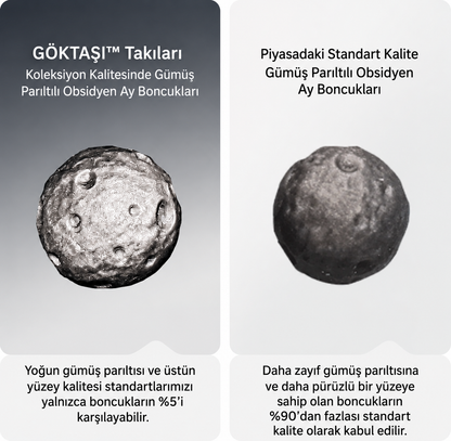 Obsidyen Doğal Taş Bileklik™ | Kozmik Seri